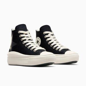 Converse CTAS Move Platform High US 6 Black/Natural Ivory/Egret A09899C